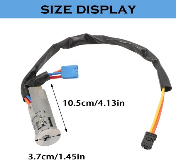Kit completo de 3 cerraduras + bombin + tapón de depósito + 2 llaves compatibles para Peugeot 206 (1998-)