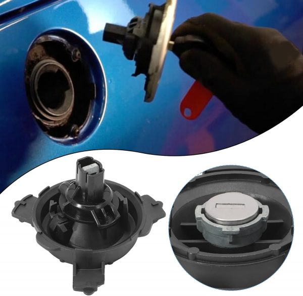 Kit completo de 3 cerraduras + bombin + tapón de depósito + 2 llaves compatibles para Peugeot 206 (1998-)